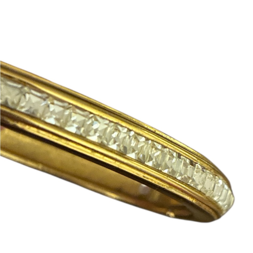 Napier Gold Hinge Bracelet with Rhinestone Accents - Picture 2 of 4